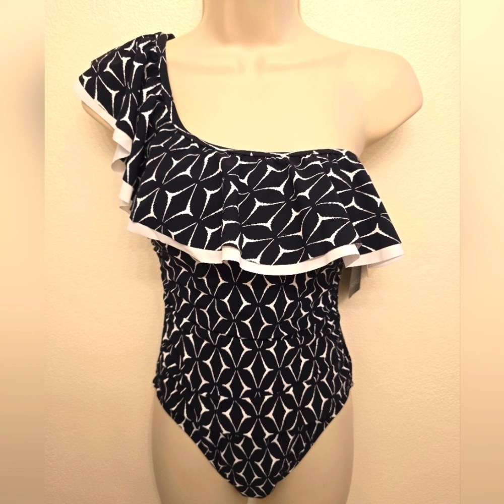 NWT Profile By Gottex One Shoulder One Piece Swim Suit